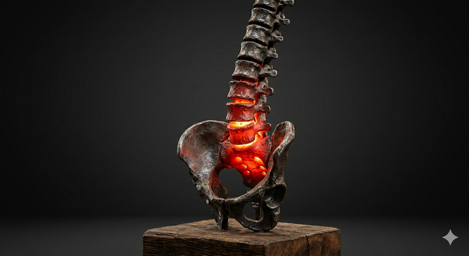 Le feu des articulations que provoque l inflammation de la spondylarthrite